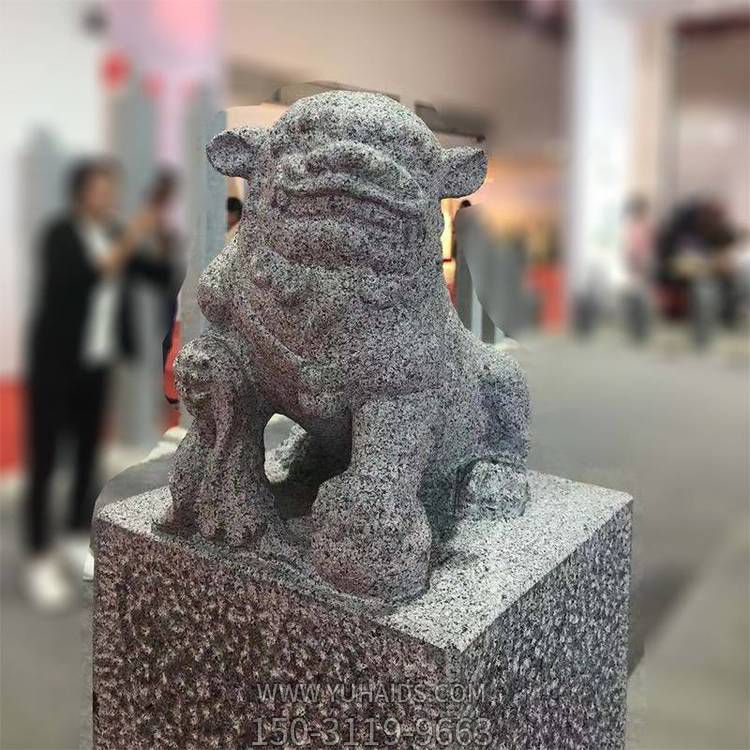 石雕拴马桩大理石青石拴马柱雕刻园林石柱摆件博鱼网页版