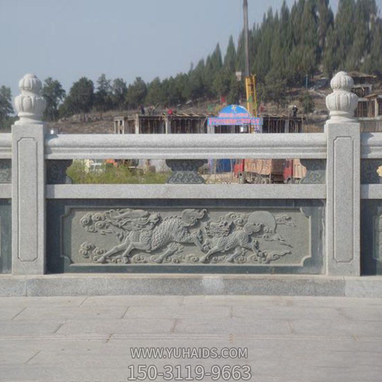 大理石石雕户外河道大型围栏摆件博鱼网页版