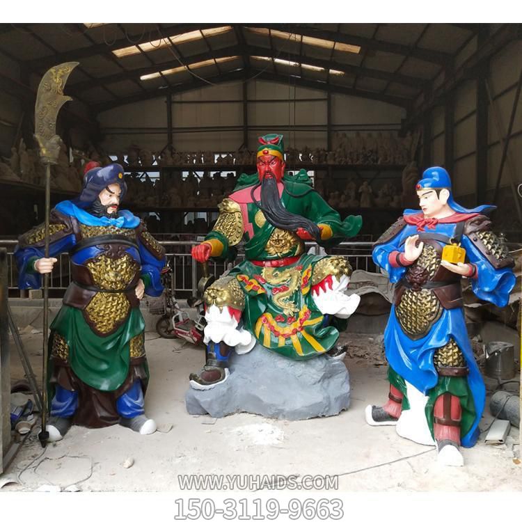 古代人物关公玻璃钢彩绘博鱼网页版