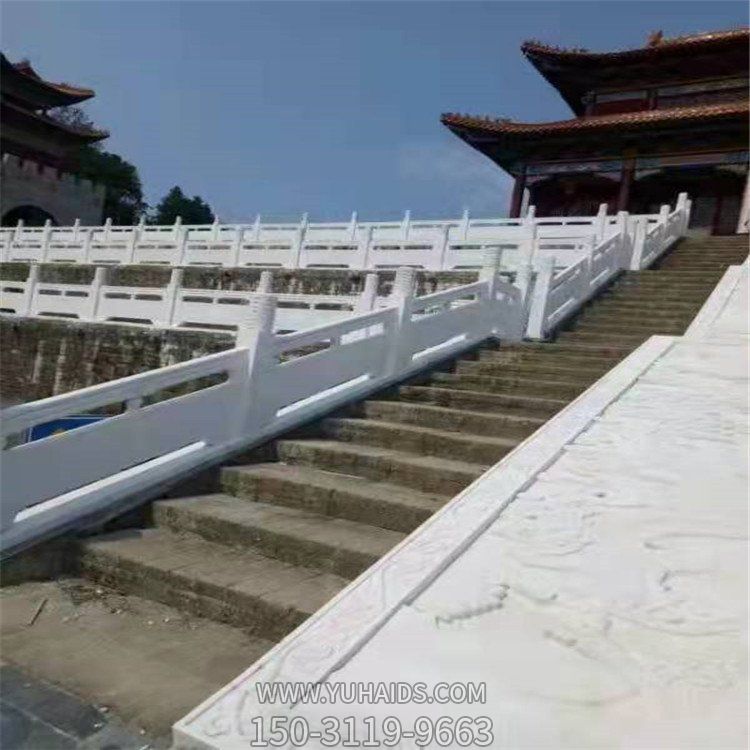 景点仿古建筑楼梯台阶装饰汉白玉雕刻扶手栏杆博鱼网页版