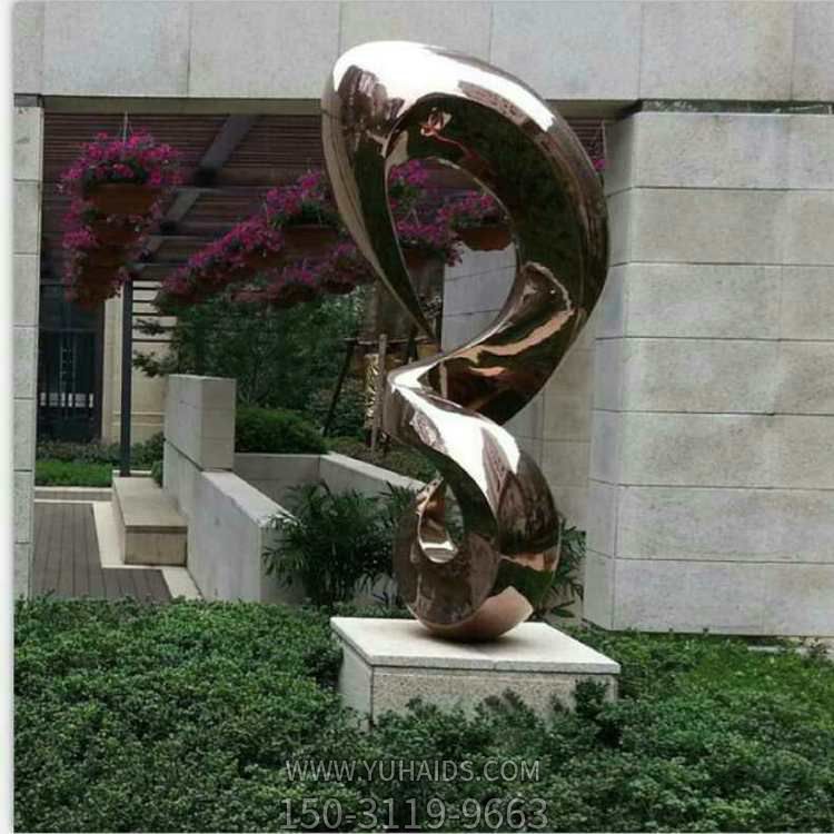 别墅小区不锈钢抽象异性标志博鱼网页版