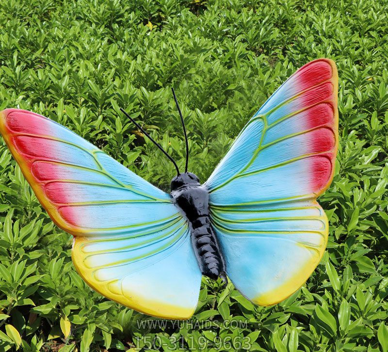 彩绘玻璃钢草坪蝴蝶博鱼网页版