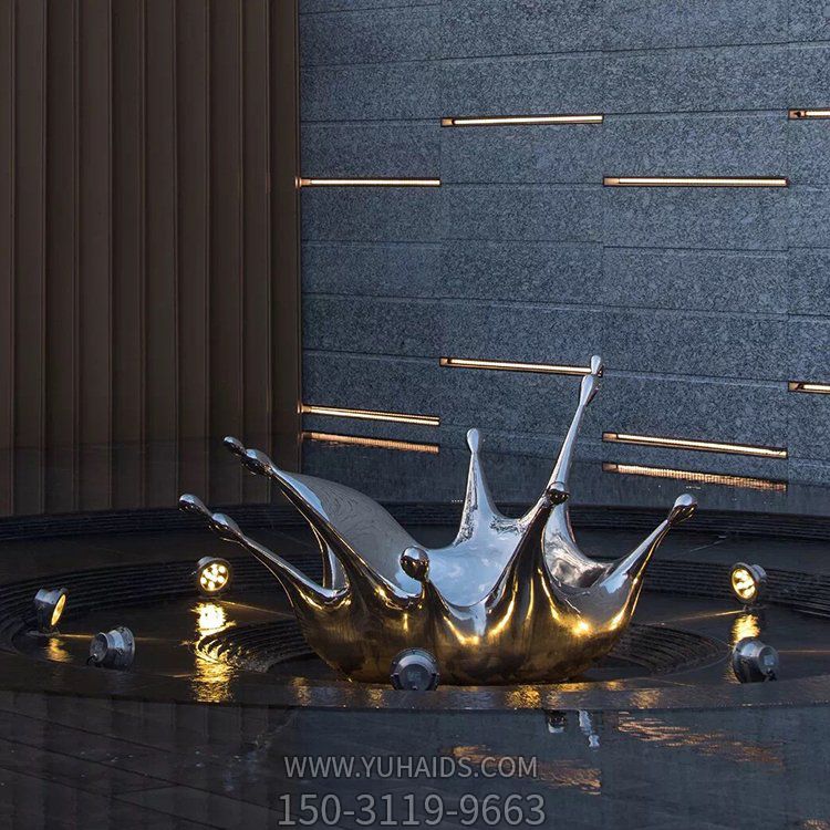 景点户外不锈钢水花灯光亮化摆件小品博鱼网页版