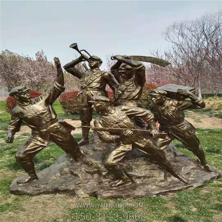 玻璃钢仿铜八路军人物博鱼网页版