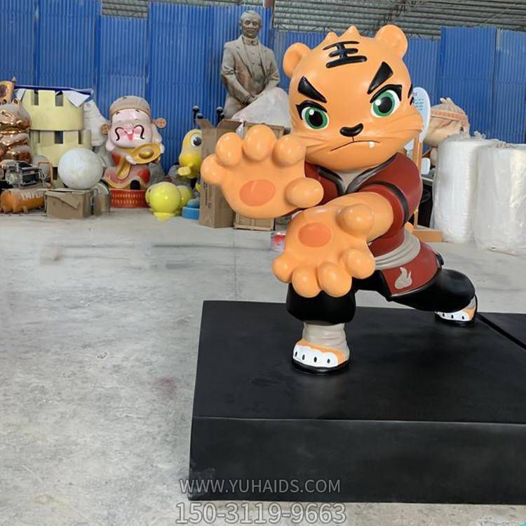 玻璃钢卡通户外园林小老虎博鱼网页版摆件