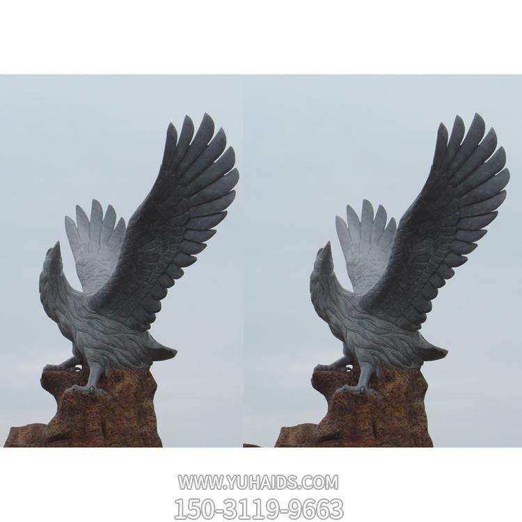 广场景区石雕雄鹰展翅户外园林大型老鹰博鱼网页版