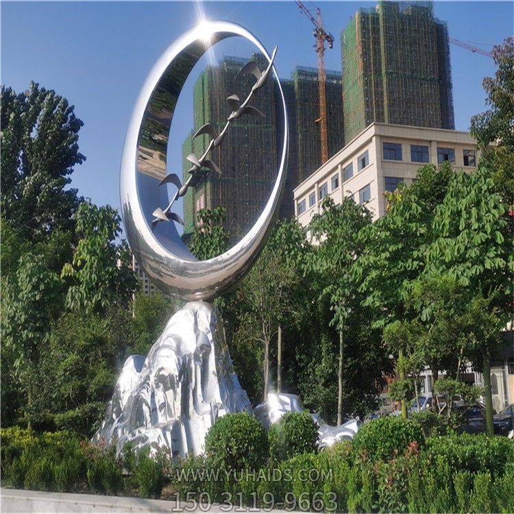 不锈钢镜面创意圆环摆件博鱼网页版