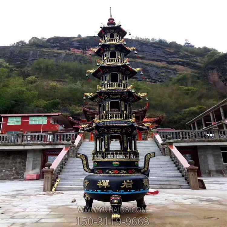 景区寺庙大型塔型不锈钢仿铜鼎博鱼网页版