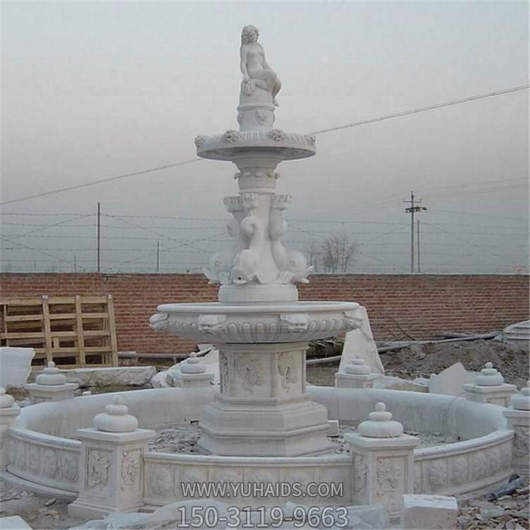 大型喷泉博鱼网页版 石雕流水摆件 别墅喷泉景观装饰 品