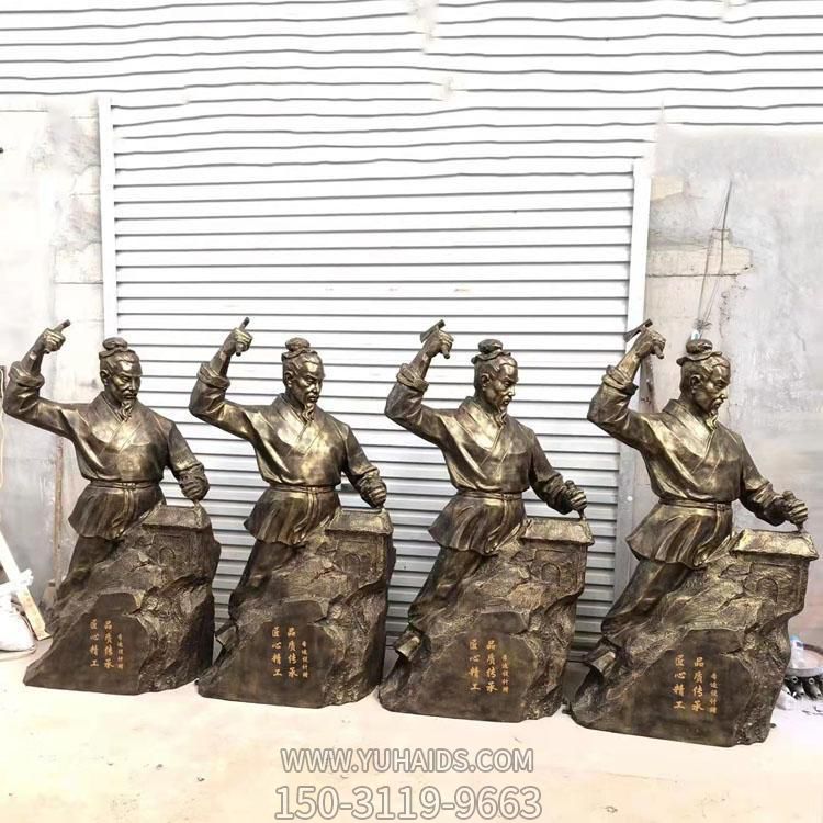 玻璃钢仿铜户外创意景观人物博鱼网页版