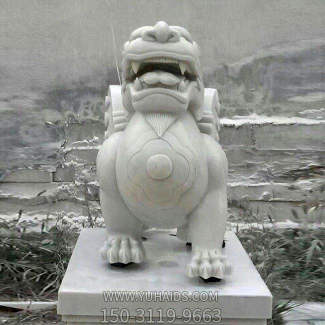 户外广场大型景观大理石石雕招财貔貅博鱼网页版