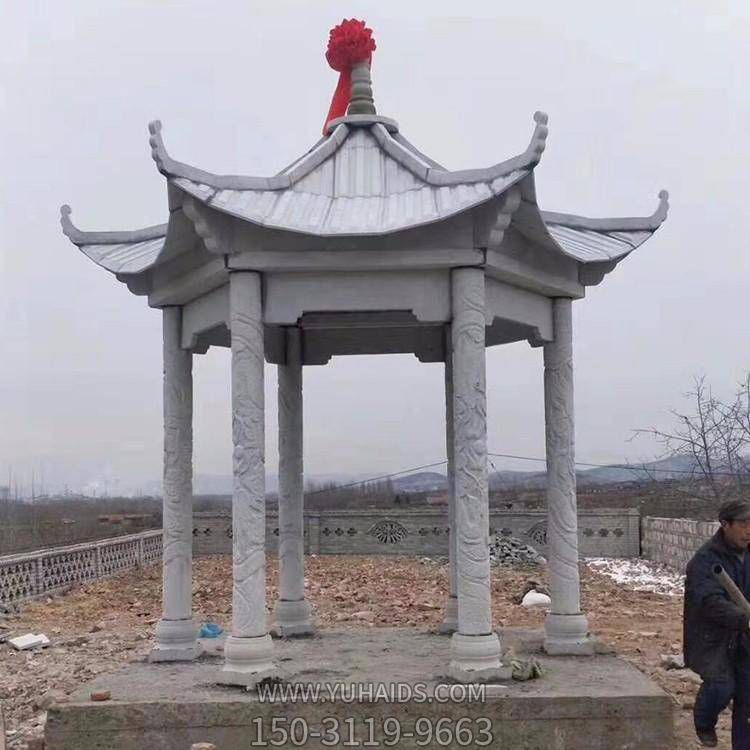 户外园林大理石石雕凉亭博鱼网页版