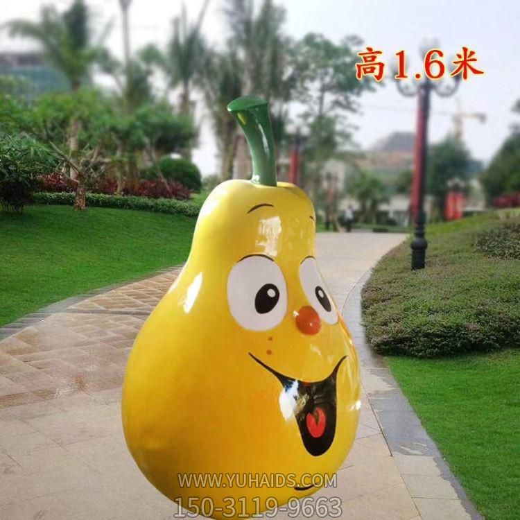 玻璃钢卡通水果搞怪表情梨子博鱼网页版