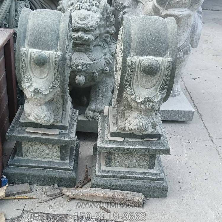 别墅庭院青石石雕户外门口抱鼓石博鱼网页版