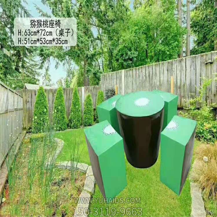 园林户外玻璃钢彩绘水果座椅摆件博鱼网页版