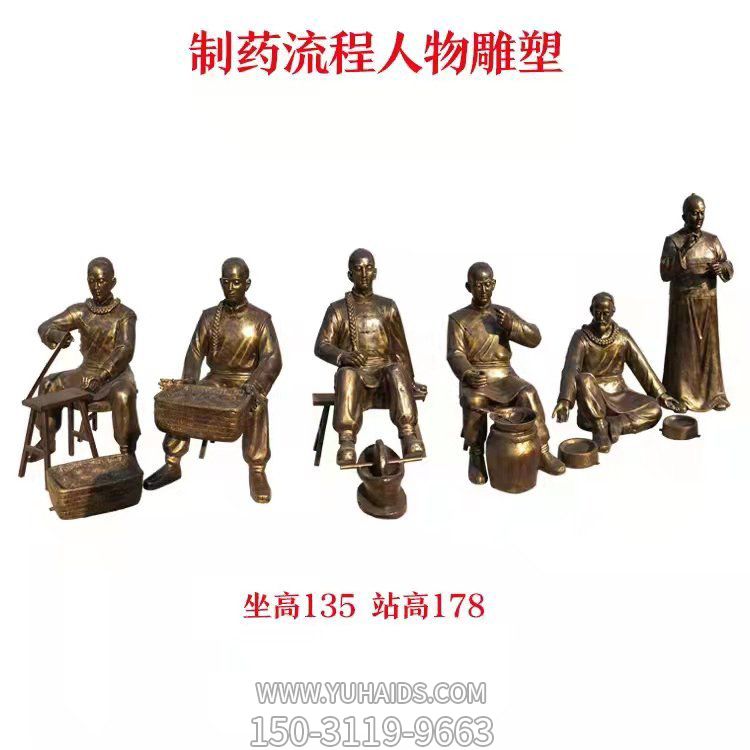 公园玻璃钢仿铜古人中医制药流程人物博鱼网页版