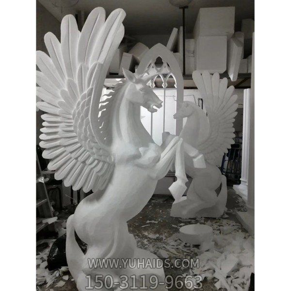 广场园林大型石雕飞马摆件博鱼网页版