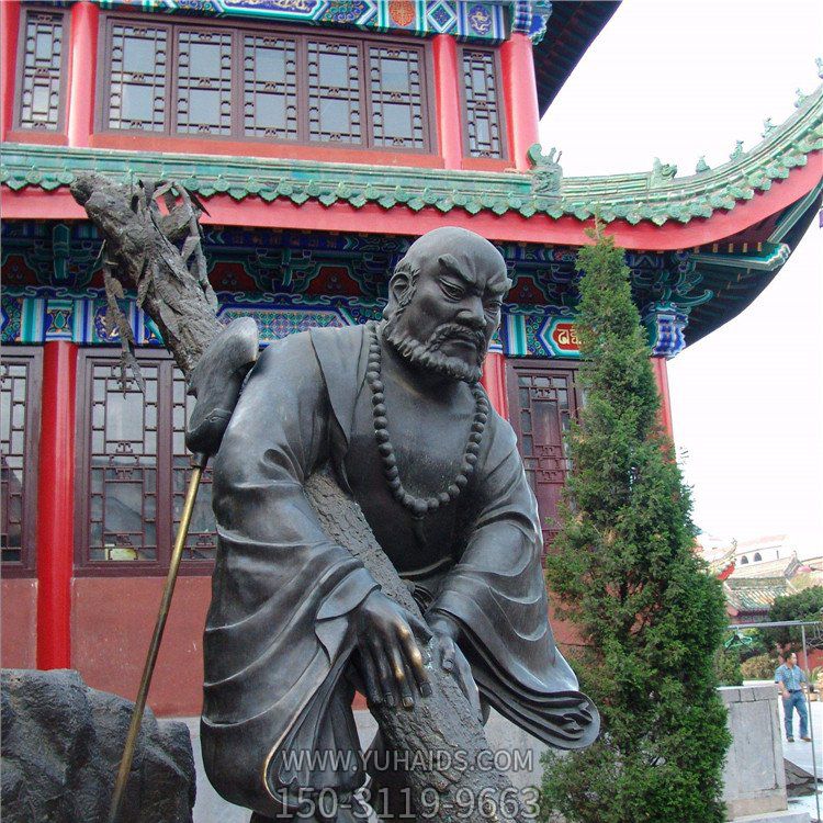 鲁智深拔树铜雕情景博鱼网页版