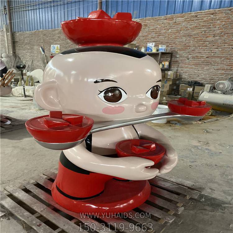 火锅店玻璃钢卡通景观摆件博鱼网页版