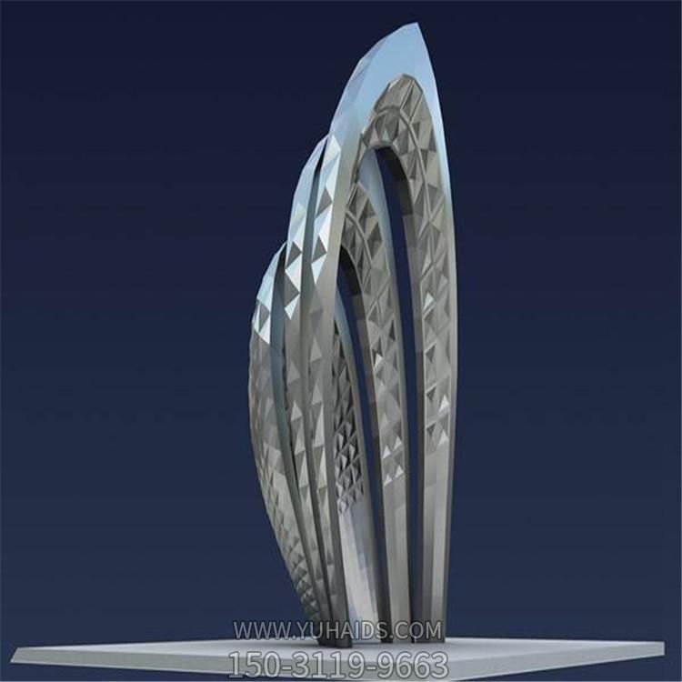 不锈钢抽象博鱼网页版售楼处展示装饰摆件