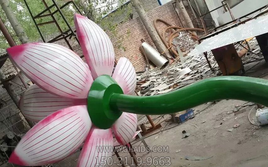 公园广场彩绘玻璃钢荷花博鱼网页版 公园广场彩绘玻璃钢荷花博鱼网页版