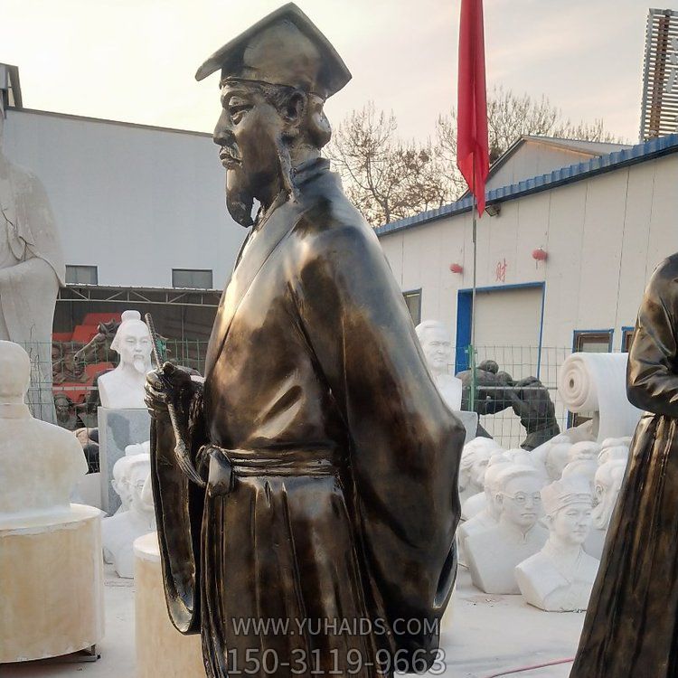 铜雕校园户外古代名人景观摆件博鱼网页版