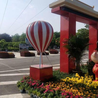 商场公园美陈装饰品玻璃钢仿真热气球博鱼网页版