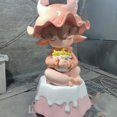 蛋糕店创意玻璃钢卡通人物博鱼网页版