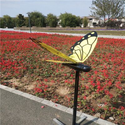 公园户外创意玻璃钢彩绘蝴蝶博鱼网页版