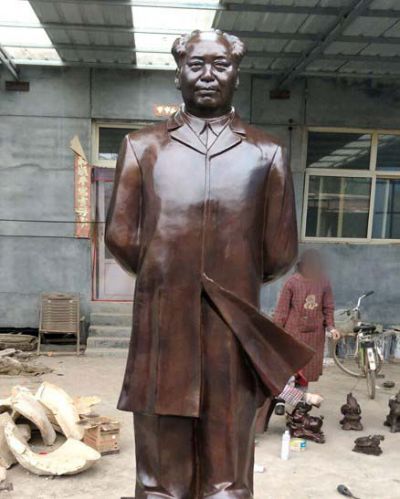 毛泽东博鱼网页版-户外铜雕中国伟人毛泽东博鱼网页版
