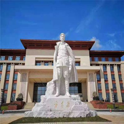大理石石雕校园名人景观摆件