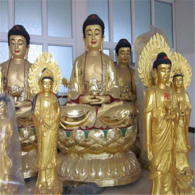 铸铜大型寺庙漆金神佛博鱼网页版