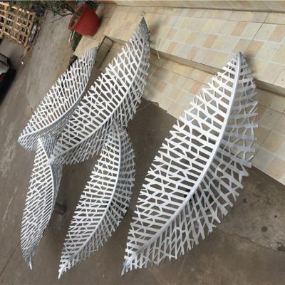 不锈钢金属不锈钢镂空树叶摆件