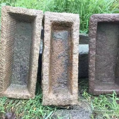 庭院仿古老石槽博鱼网页版   户外园林景观摆件