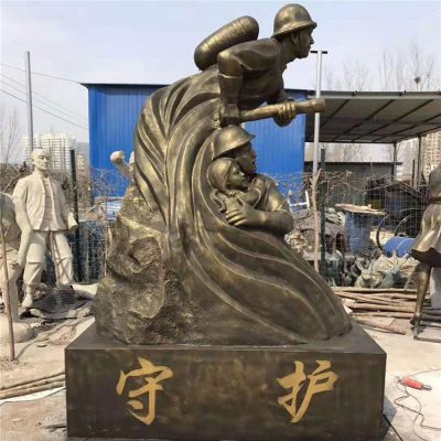 广场玻璃钢消防安全主题人物博鱼网页版