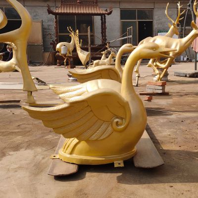 别墅铜铸喷金烤漆锻造天鹅博鱼网页版