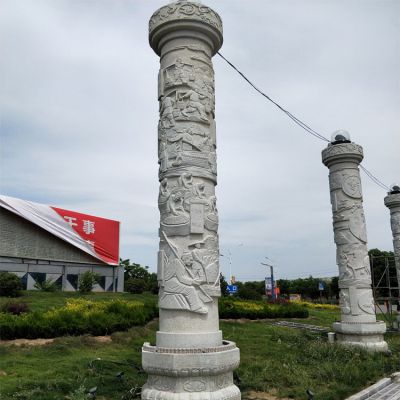 园林广场户外大型龙柱博鱼网页版