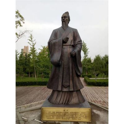 城市景区玻璃钢仿铜园林人物博鱼网页版
