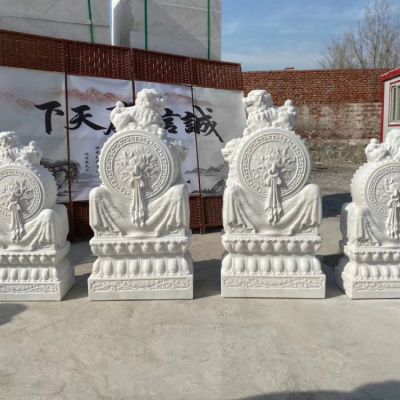 浮雕汉白玉大型抱鼓石博鱼网页版