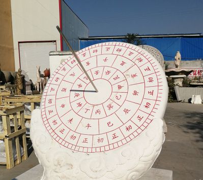 校园户外石雕古代赤道式计时器日晷博鱼网页版