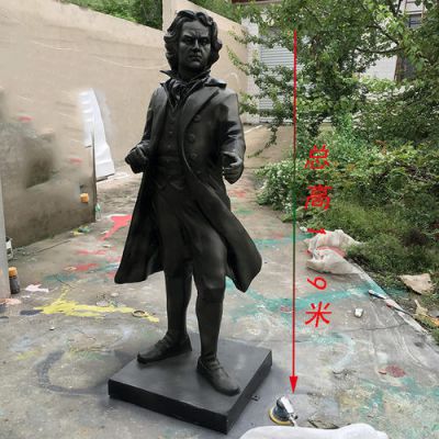 公园景区玻璃钢仿铜世界名人弗朗兹克莱恩贝多芬博鱼网页版