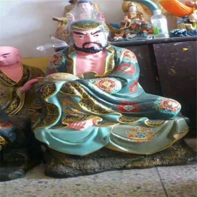 玻璃钢彩绘寺庙景区供奉佛像十八罗汉博鱼网页版