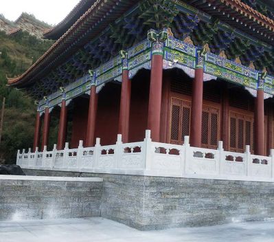 景区寺院大殿汉白玉围栏博鱼网页版