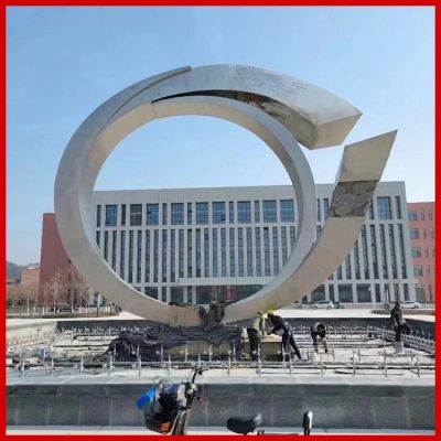企业商厦不锈钢抽象镂空景观博鱼网页版