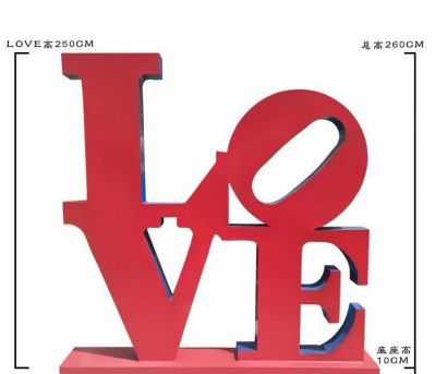 玻璃钢树脂love创意爱心博鱼网页版