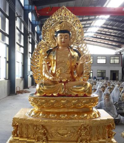 庙宇漆金彩绘如来佛祖博鱼网页版