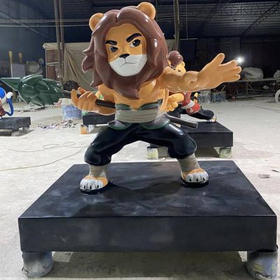 商场大型玻璃钢动画片动物景观狮子博鱼网页版