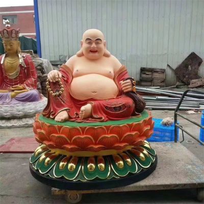 玻璃钢彩绘宗教寺庙大型笑佛弥勒佛博鱼网页版
