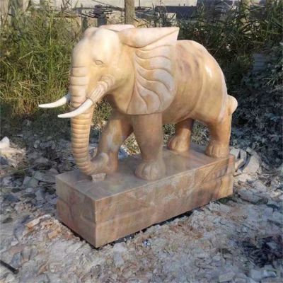 大理石花岗岩天然石材雕刻吉祥大象庭院门口摆放博鱼网页版
