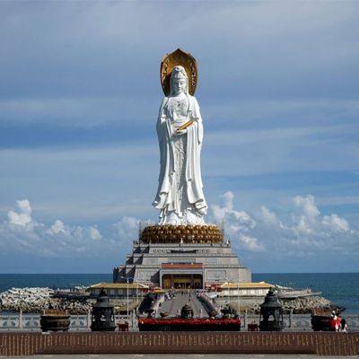 汉白玉大理石 景区户外摆放观音菩萨神像博鱼网页版
